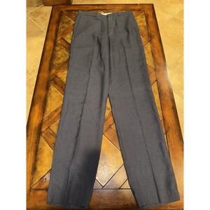 Ejoven By Farah Pants Mens 30x34 Blue Marled Hopsack Polyester‎ Rayon Acrylic